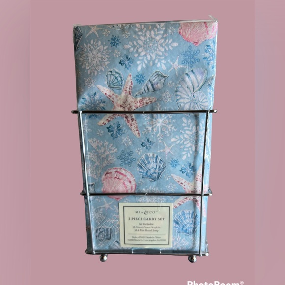 Mia & Co coastal pine Hand Soap, Guest Towel Bundle - Picture 3 of 3